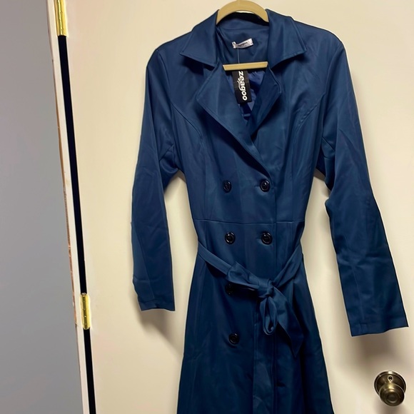 NWT Zeagoo trench coat - Picture 1 of 4